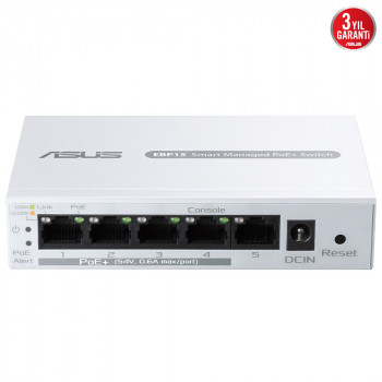 ASUS EXPERTWIFI EBP15 5PORT GbE SMART MANAGED POE + SWITCH
