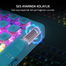 GAMEPOWER SENSE TKL RGB RED SWITCH MEKANIK KLAVYE