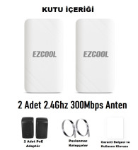 EZCOOL EZ-W240AN DIŞ ORTAM (2.4GHz 300Mbps 1KM) ACCESS POİNT
